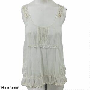 Hippie Laundry Sheer Tank Top Size M